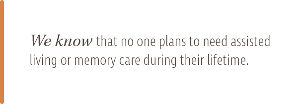 Types of Care, Woodlands Senior Living